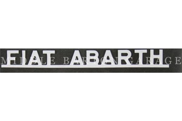 CHROME LOGO FIAT ABARTH" ON BAR        "